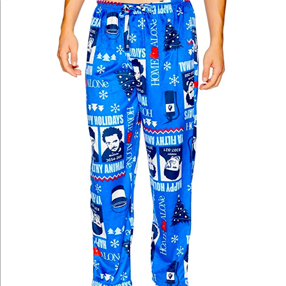 Blue Men’s Holiday Print Lounge Pants